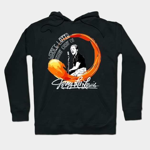 Jerry Lee Lewis t-shirt Hoodie by tokentit